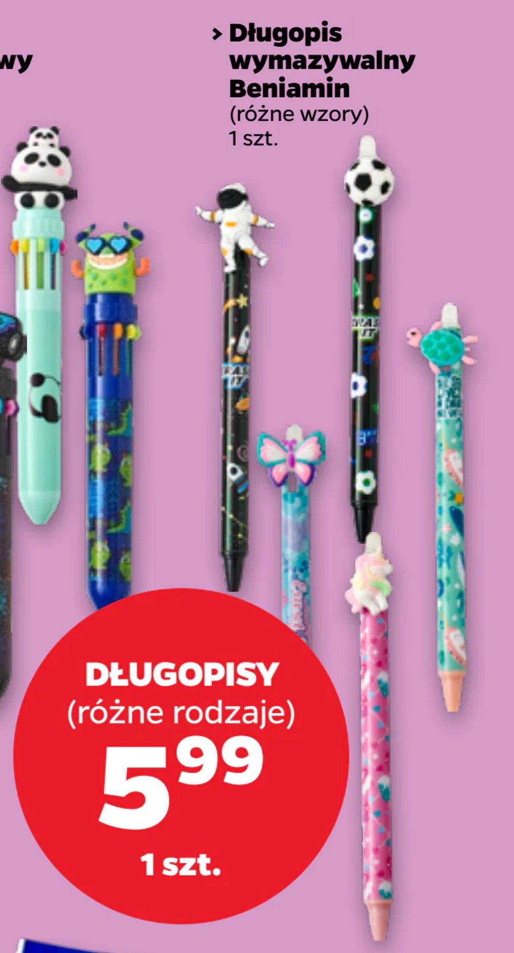 Długopis wymazywalny Beniamin