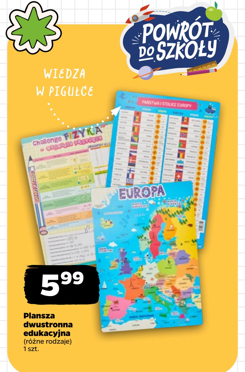 Plansza dwustronna edukacyjna
