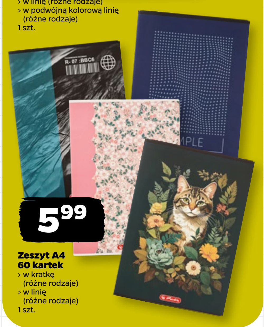 Zeszyt A4 60 kartek