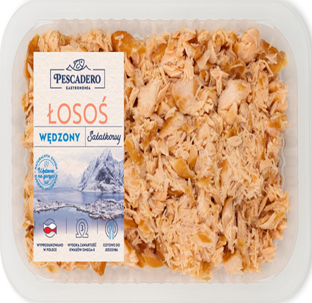 Pescadero Łosoś Wędzony Na Gorąco Sałatkowy 500G