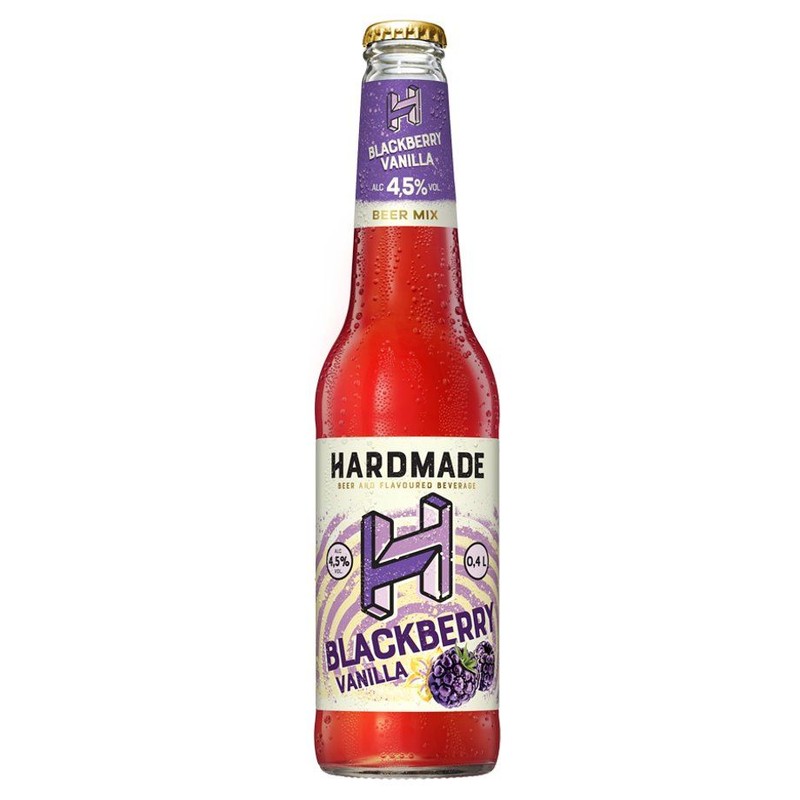 Piwo smakowe Blackberry Vanilla alk. 4,5% obj. Hardmade 400 ml