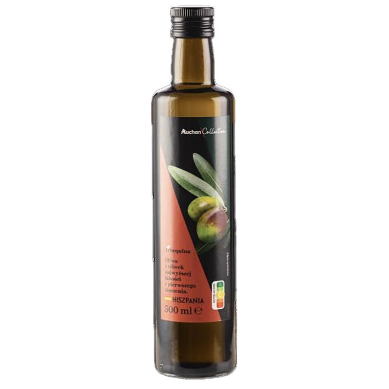Oliwa z oliwek Arbequina najwyższej jakości z pierwszego tłoczenia Auchan Collection  Auchan Collection  500 ml