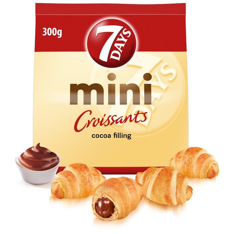 Mini croissants z nadzieniem kakaowym  7 Days 300 g