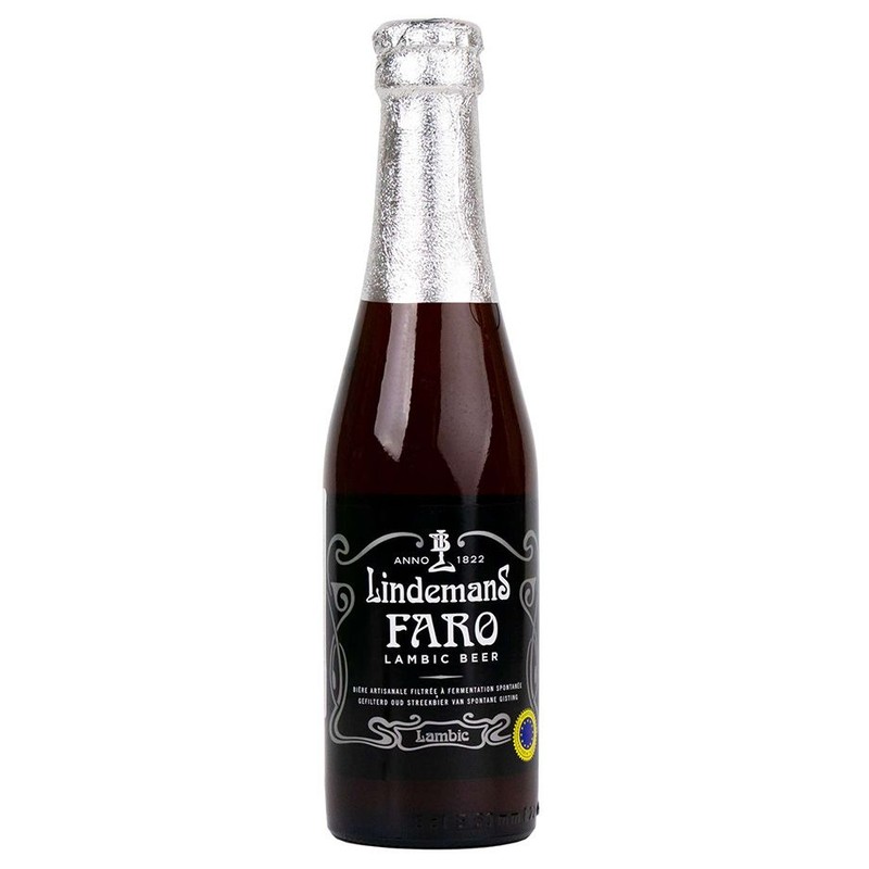 Piwo belgijskie smakowe Faro Lambic Beer z dodatkiem syropu cukrowego alk. 4,5% obj. Lindemans 250 ml