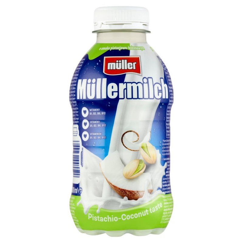 Mullermilch o smaku pistacjowo-kokosowym Müller 400 g