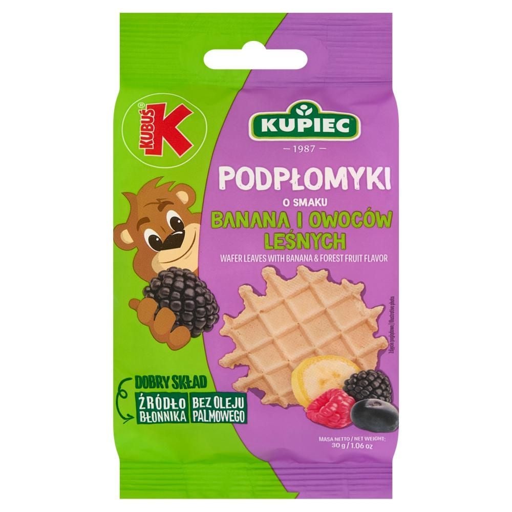 Kupiec Podpłomyki o smaku banana i owoców leśnych 30 g
