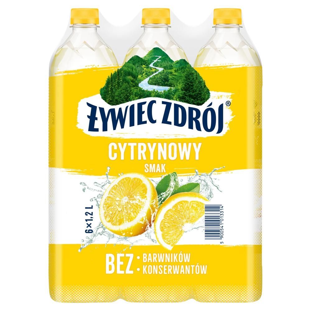 Żywiec Zdrój Napój niegazowany cytrynowy smak 6 x 1,2 l