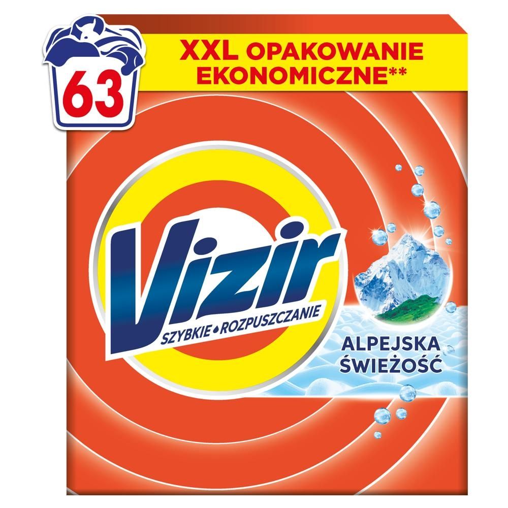 Vizir Proszek Do Prania, Alpine Fresh, 3.465 kg, 63 Prań