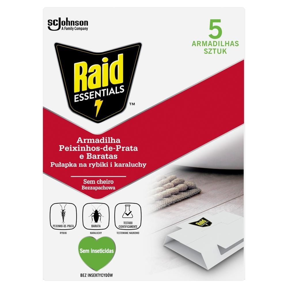 Raid Essentials Pułapka na rybiki i karaluchy 5 sztuk