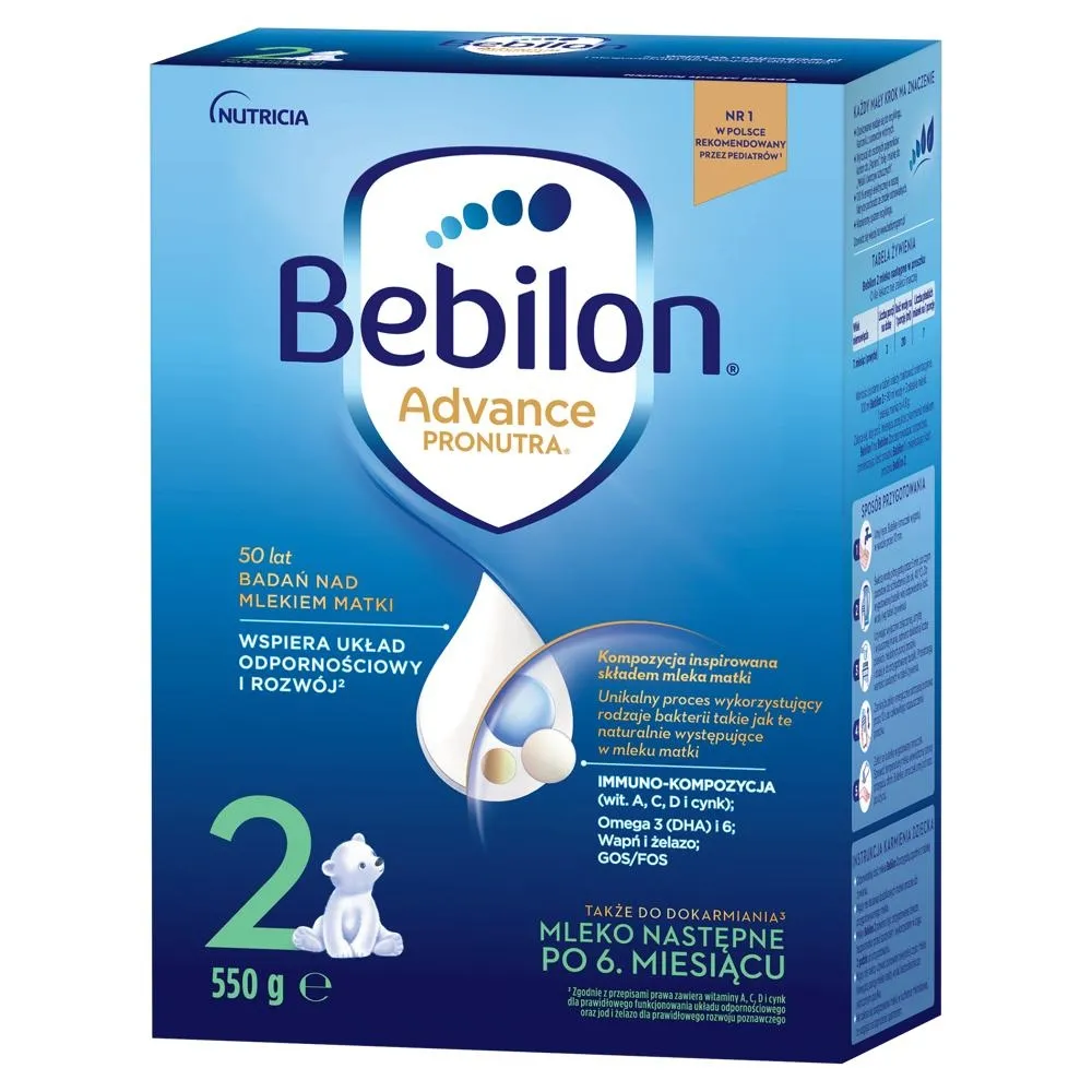Bebilon 2 Advance Pronutra Mleko następne po 6. miesiącu 550 g