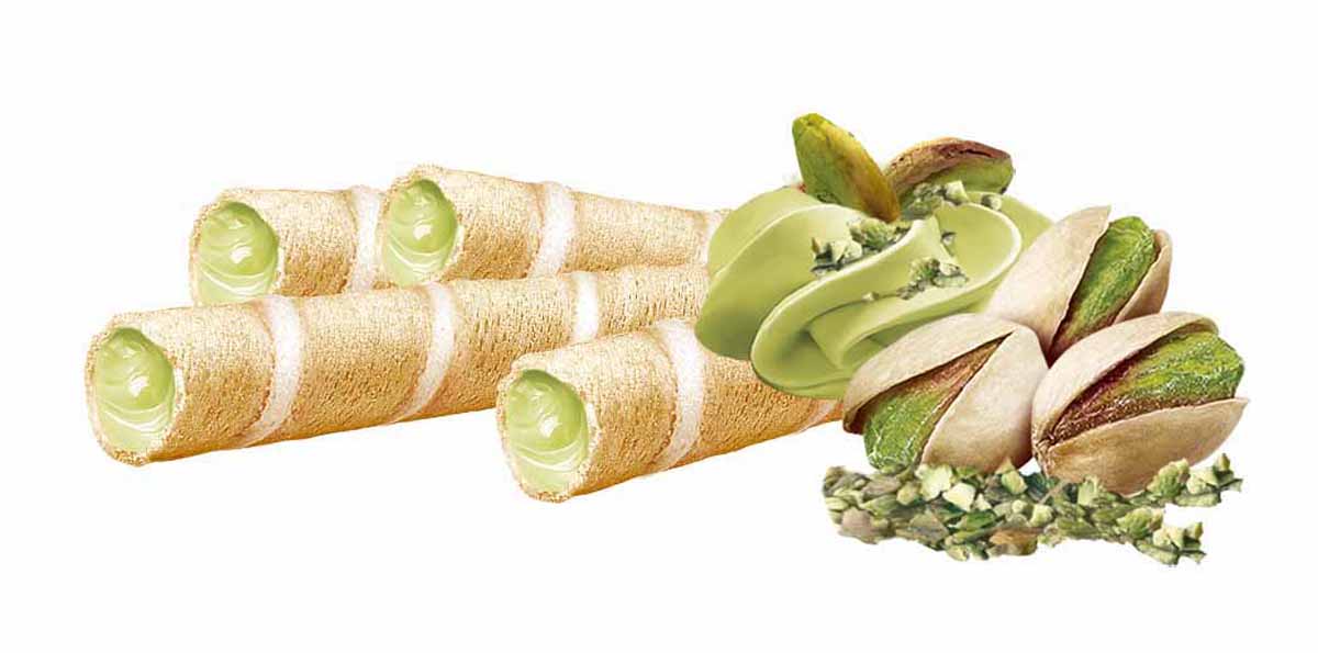 Tago Rurki Waflowe Z Kremem Pistacjowym 150G