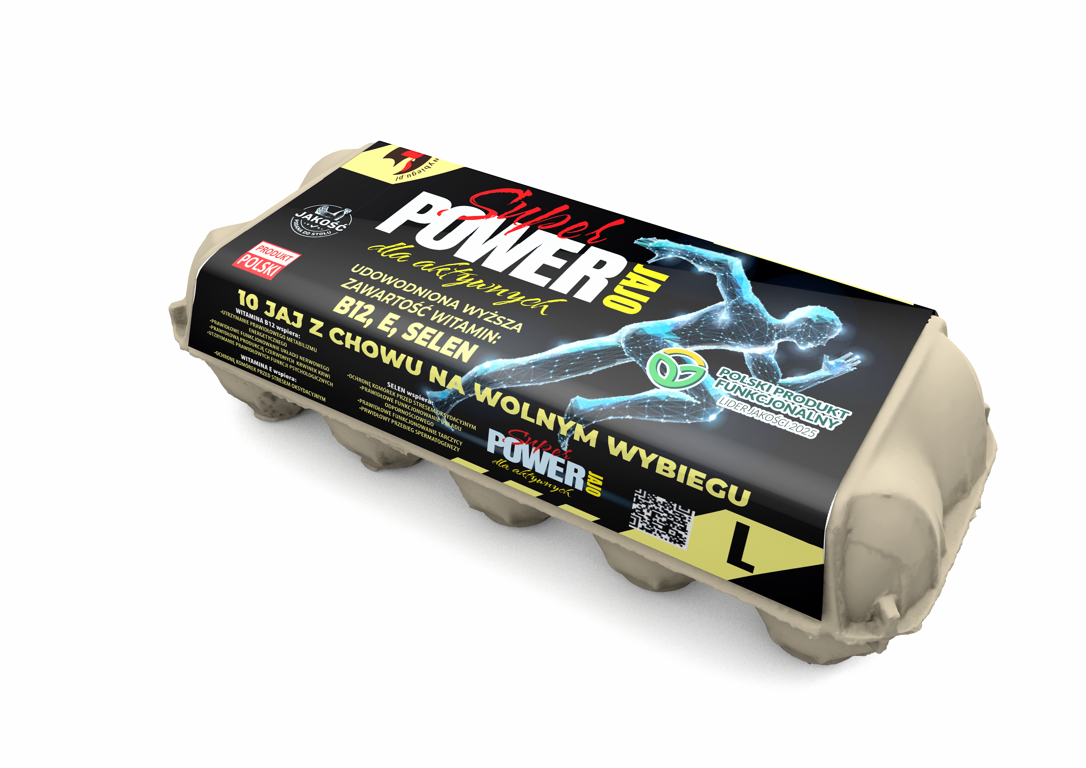 Jaja Super Power L Z Wolnego Wybiegu 10Szt