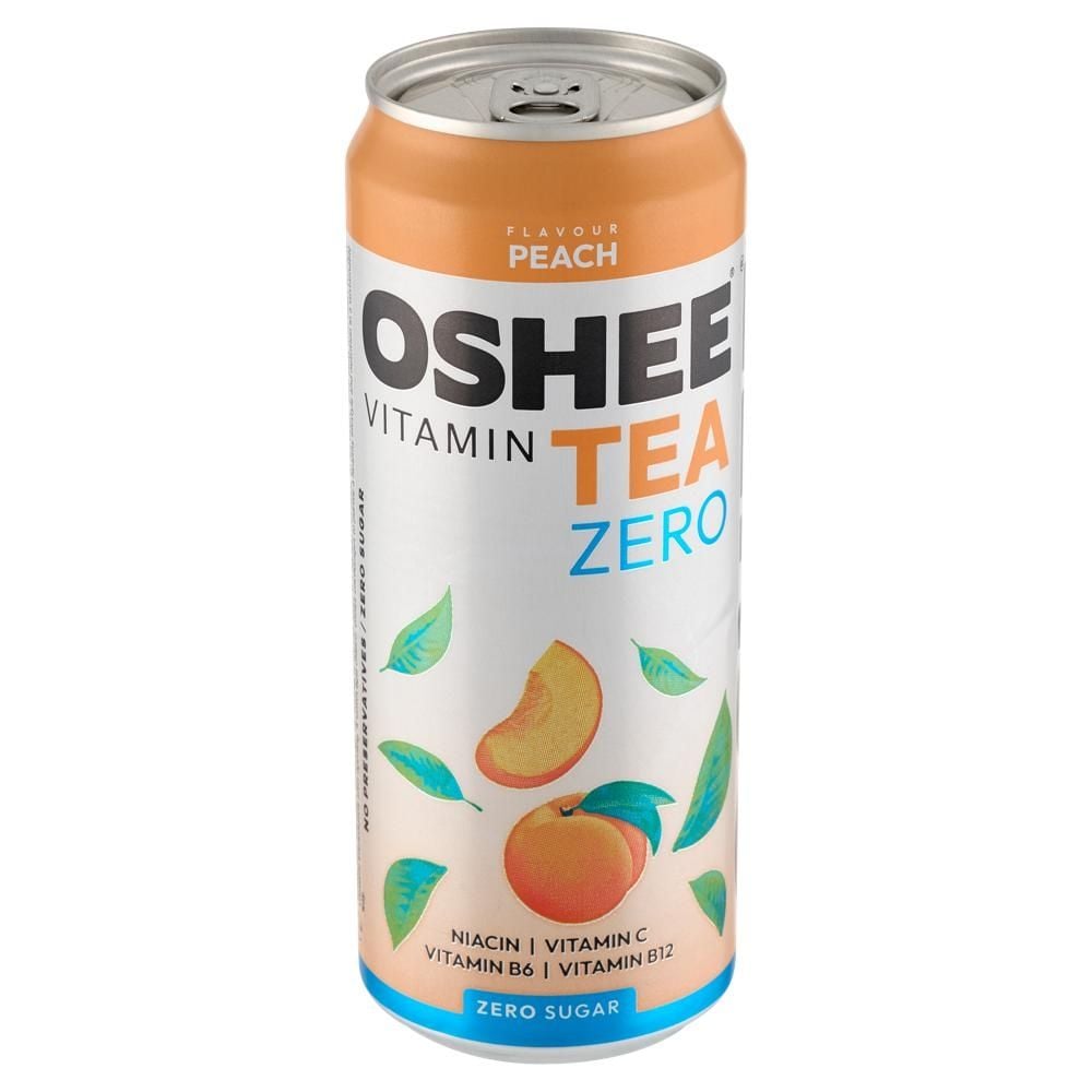 Oshee Vitamin Tea Zero Niegazowany napój herbaciany o smaku brzoskwiniowym 330 ml