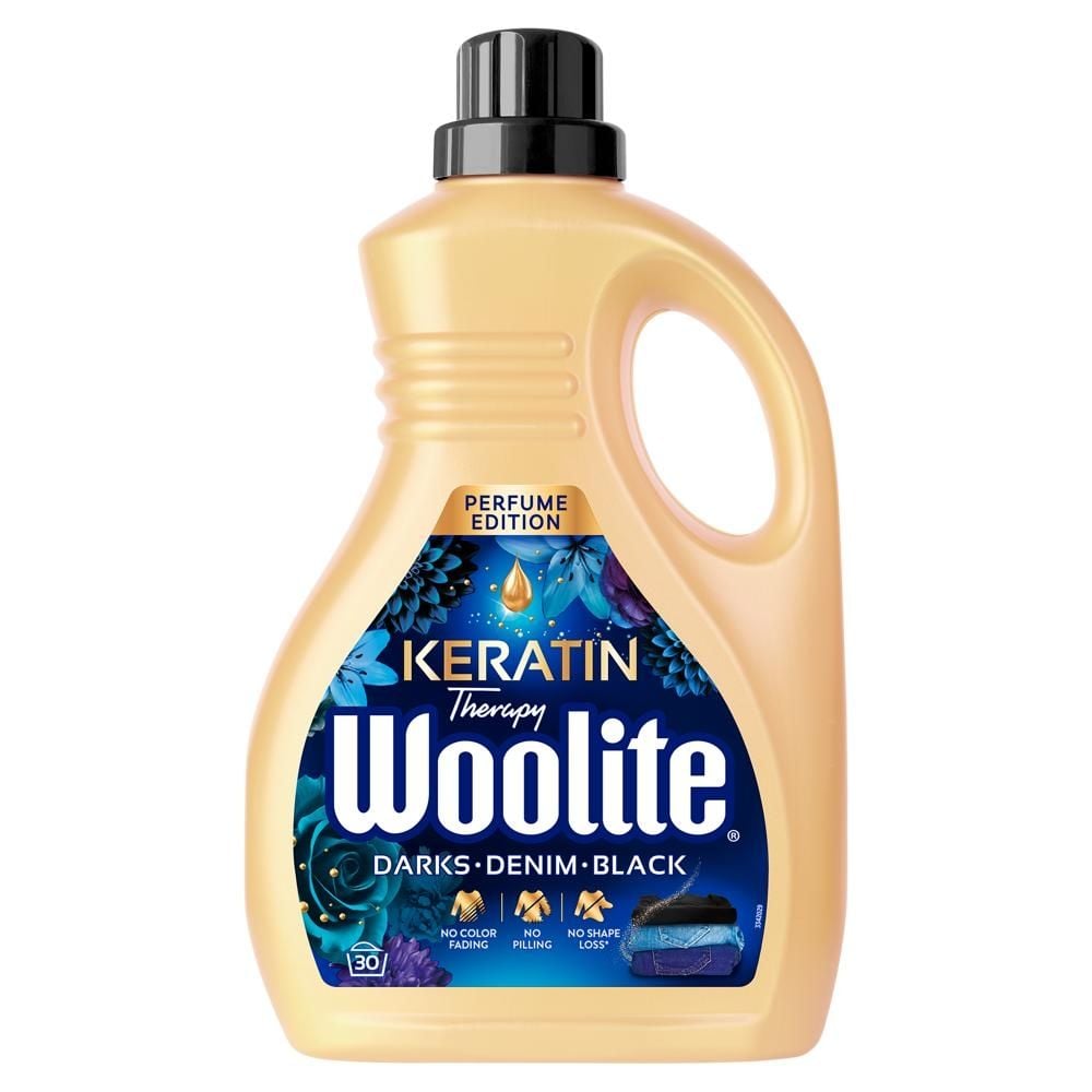 Woolite Keratin Therapy Płyn do prania czerń ciemne kolory & jeans 1,8 l (30 prań)
