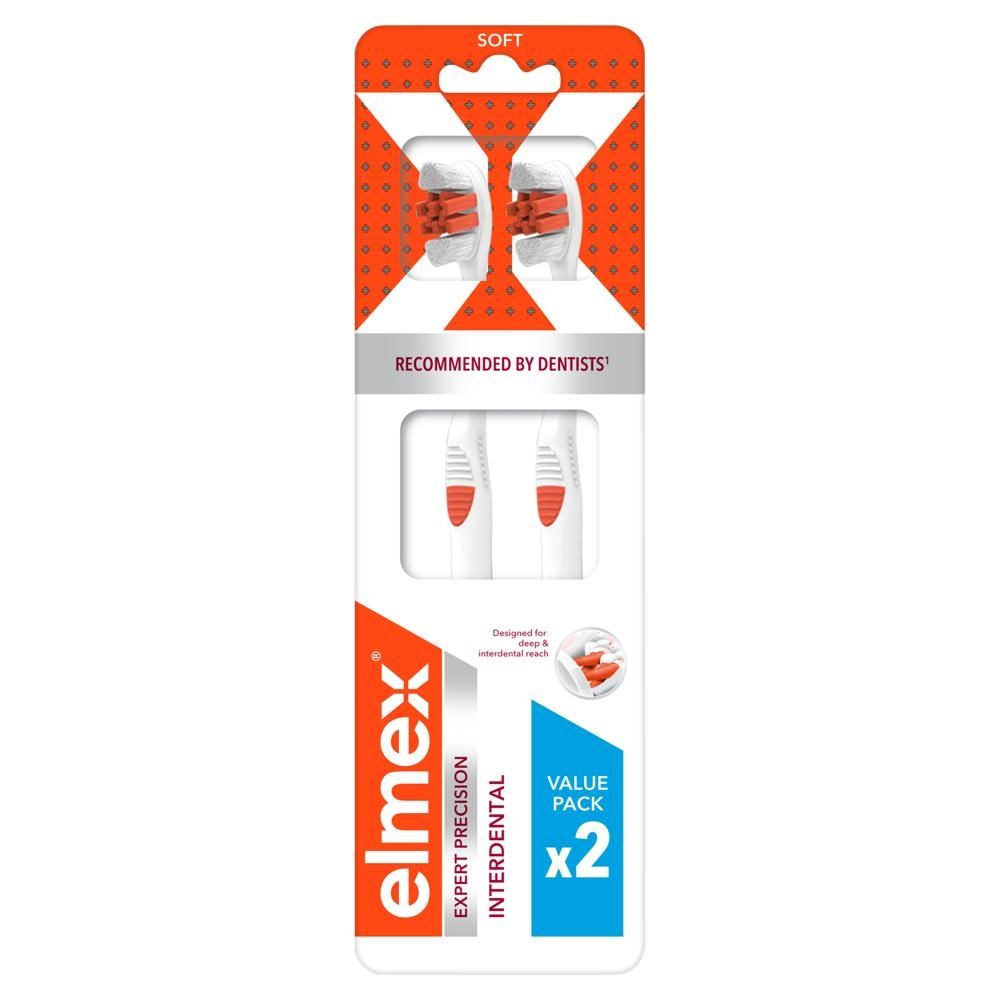 Szczoteczka do zębów elmex® Interdental Expert Precision 2 sztuki