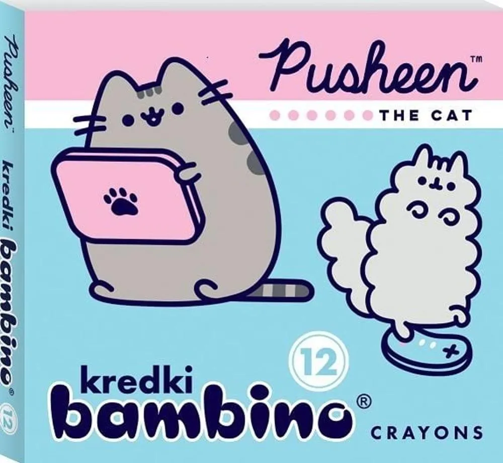 Kredki BAMBINO  12 kol. w pud. kart. Pusheen