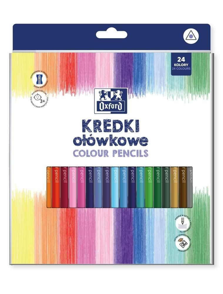Kredki Ołówkowe Oxford Regular 24 Kolory