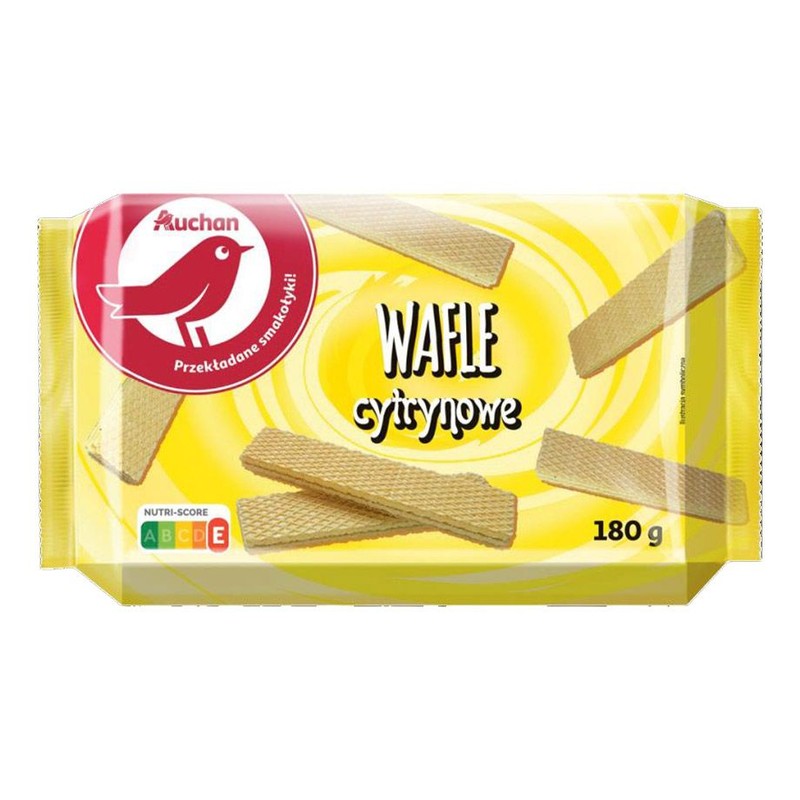 Wafle cytrynowe  Auchan 180 g