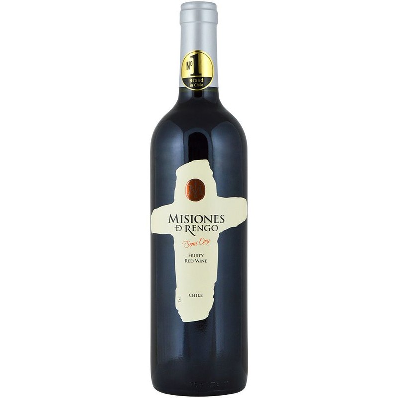Wino chilijskie czerwone półwytrawne alk. 12,0% obj. Misiones de Rengo 750 ml