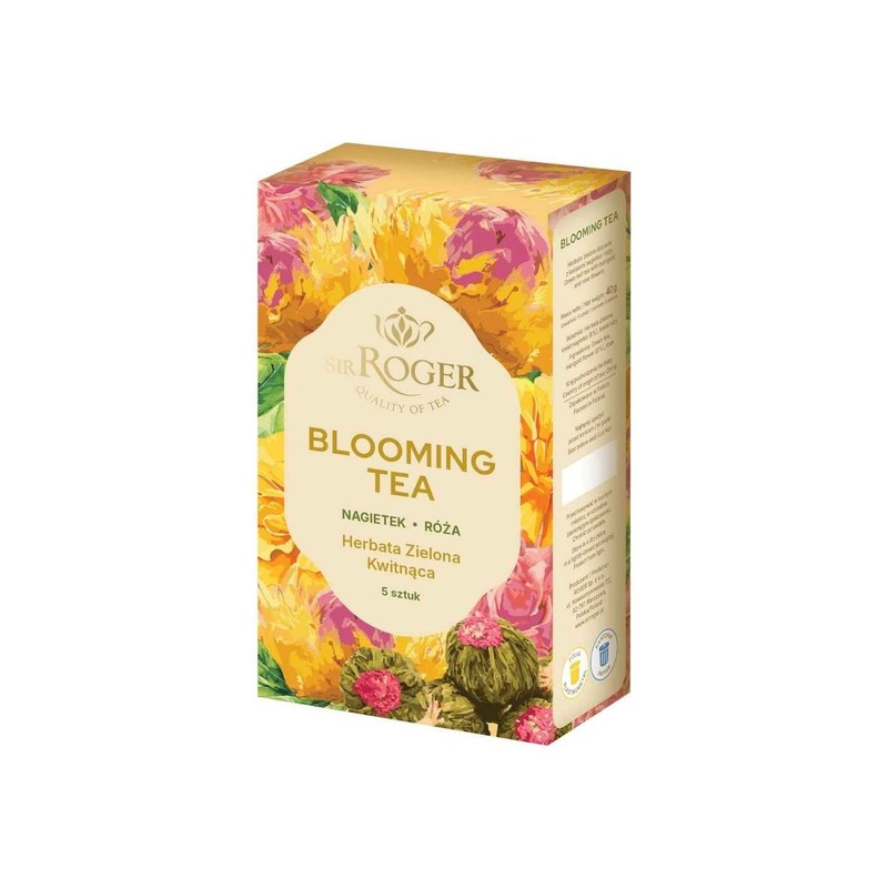Herbata zielona kwitnąca Blooming tea Sir Roger 5 sztuk