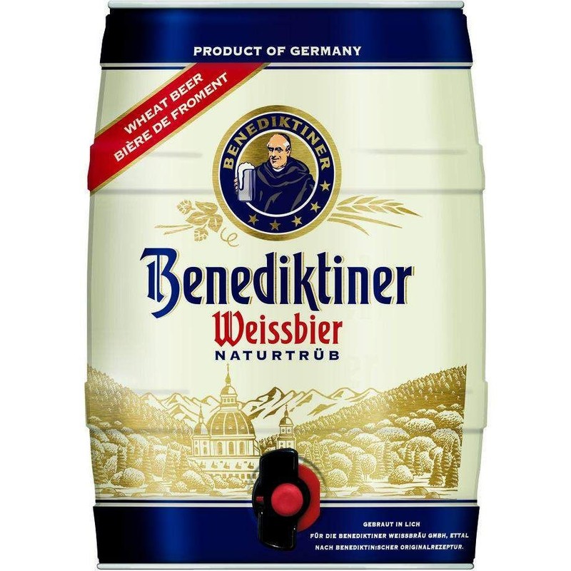 Piwo Weissbier alk.5.4% obj. Benediktiner  5 l