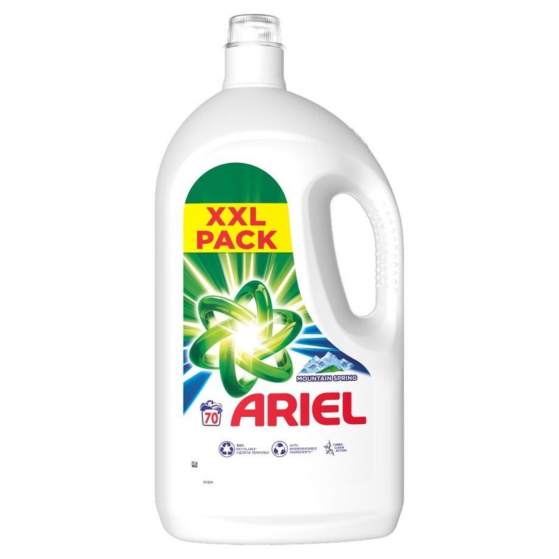 Płyn do prania białego mountain 70 prań Ariel 3,5 l