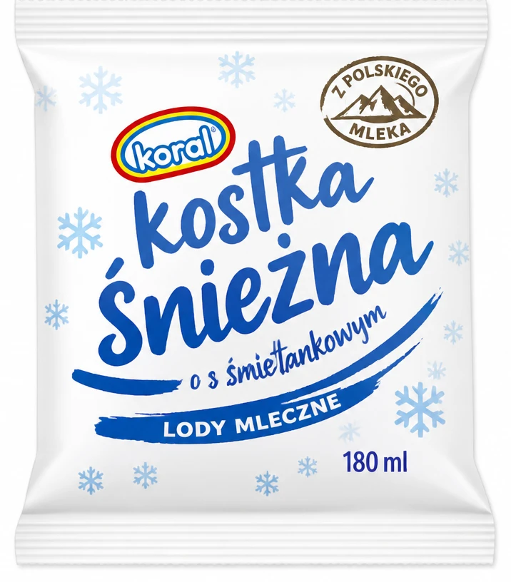 Lody KORAL Kostka Śnieżna