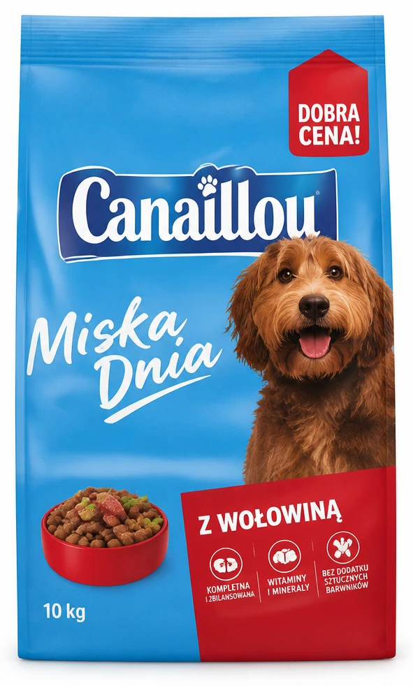 Karma dla psa Canaillou Miska Dnia z wołowiną
