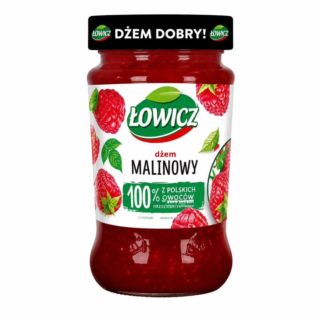 Dżem malinowy Łowicz 280g