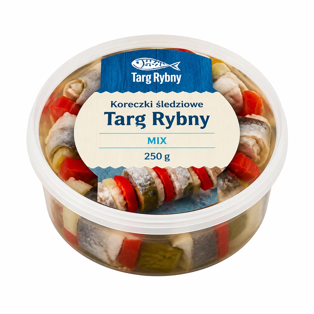 Koreczki śledziowe Targ Rybny 250g mix