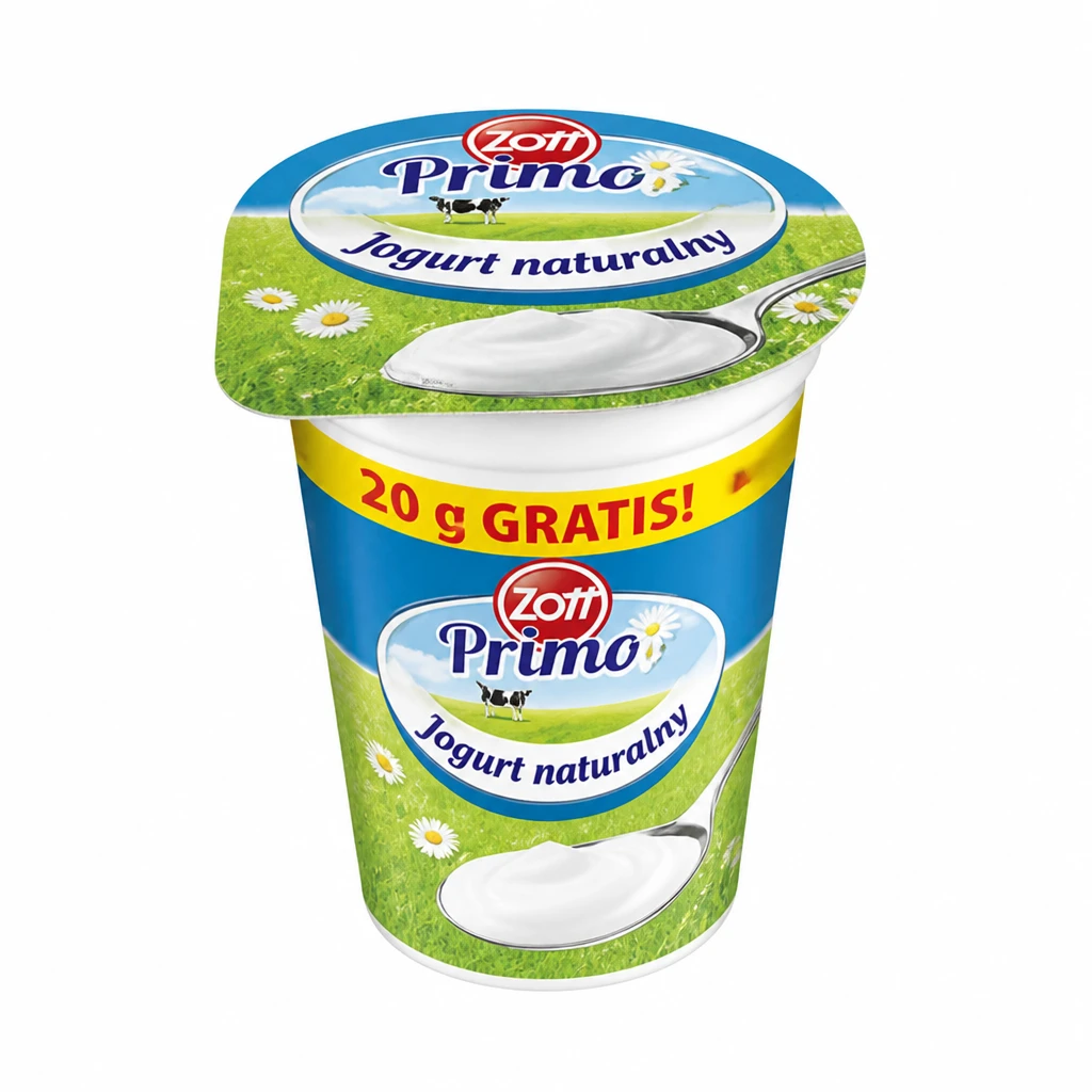 Jogurt naturalny Primo Zott 180g+20g gratis