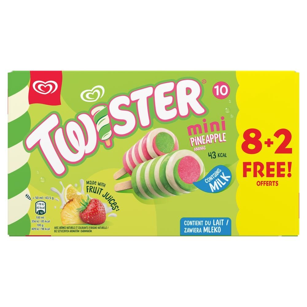 Twister Mini Lody ananas 500 ml (10 sztuk)