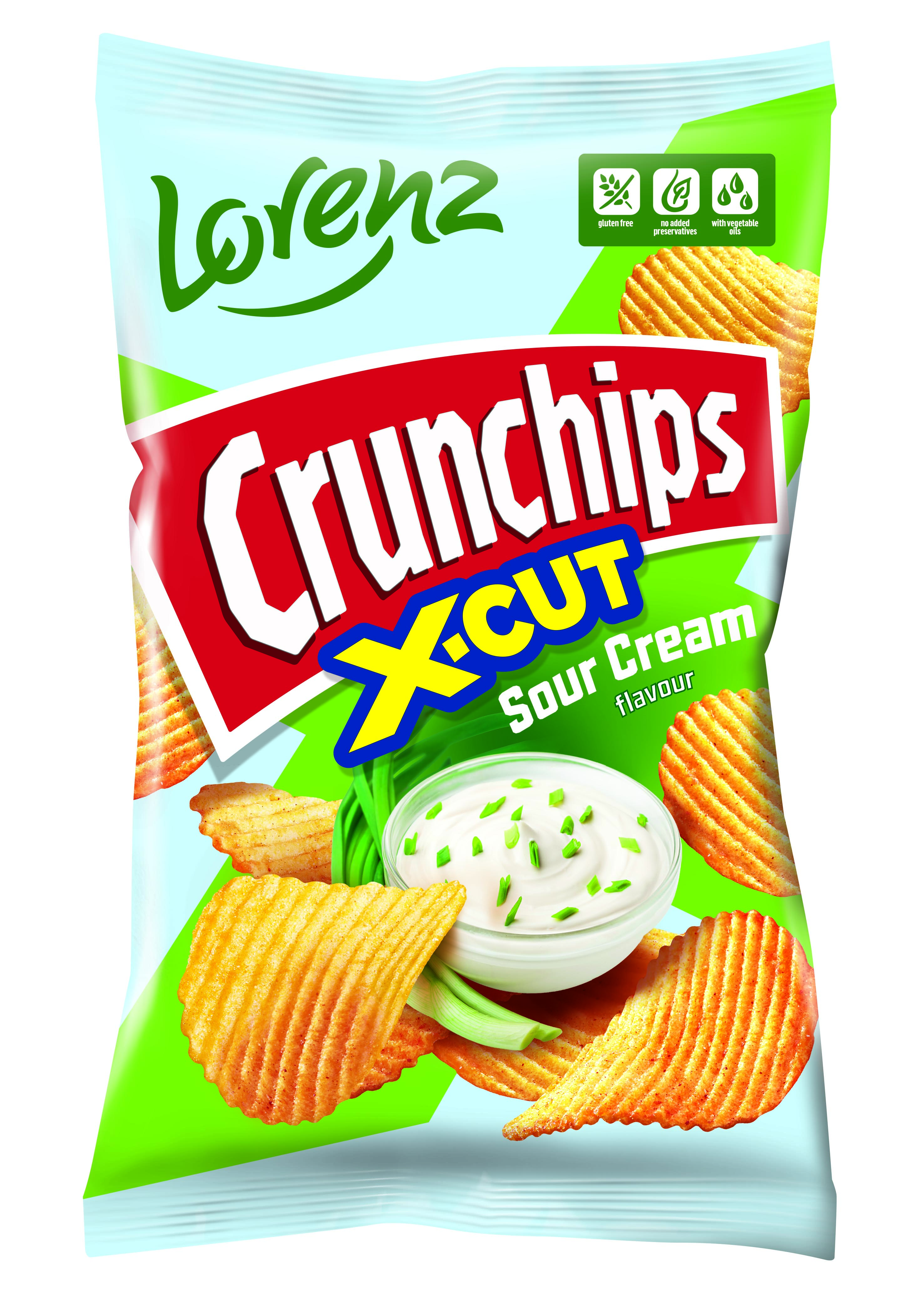 Chipsy ziemniaczane o smaku śmietany z zieloną cebulką