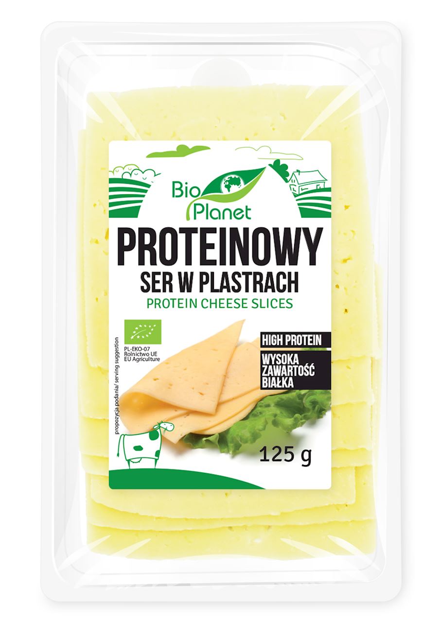 Ser żółty proteinowy (plastry) BIO