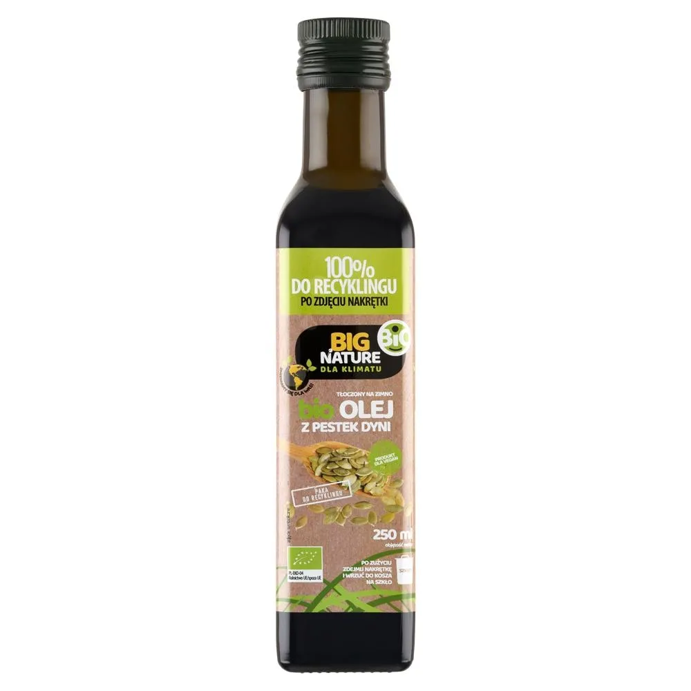 Big Nature Bio olej z pestek dyni tłoczony na zimno 250 ml