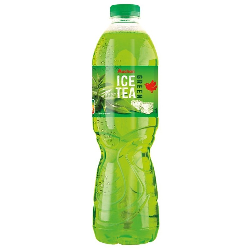Napój Ice Tea o smaku zielonej herbaty Auchan 1,5 l