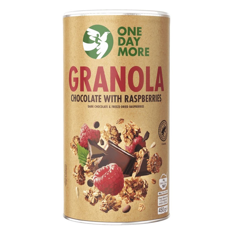 Granola czekolada-malina One Day More 450 g