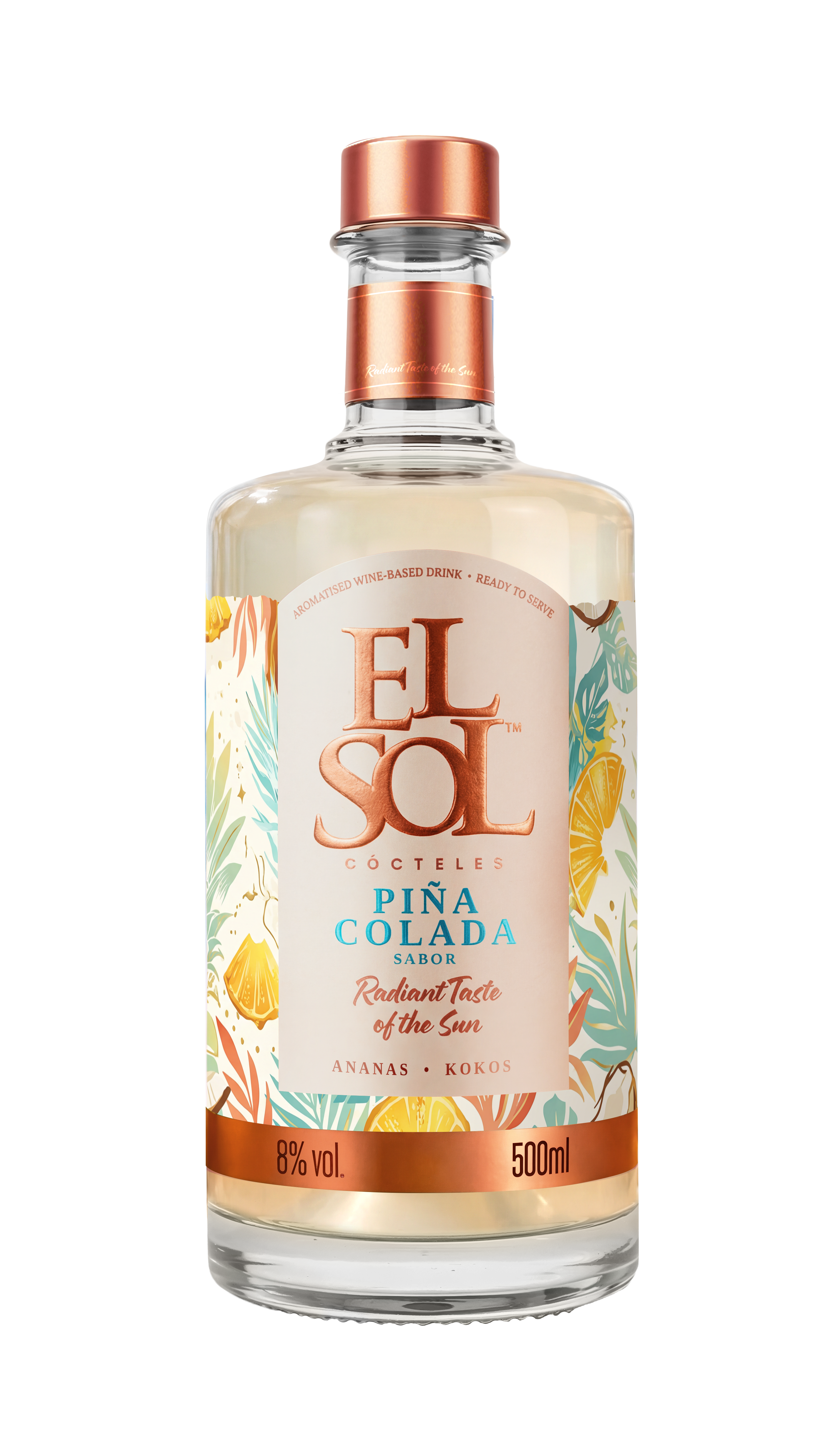 El Sol Cocteles - Pina Colada Sabor 500Ml