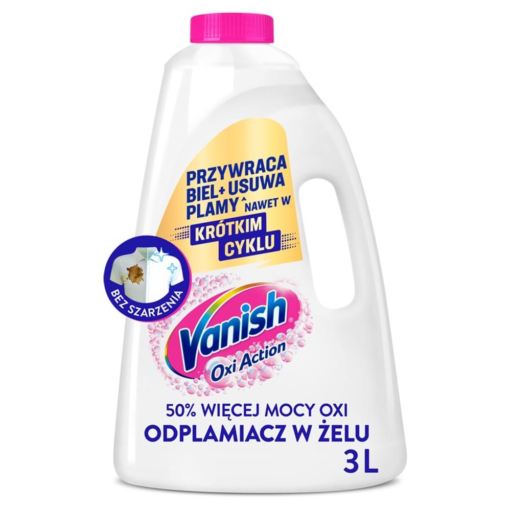 Vanish Oxi Action White Odplamiacz do tkanin w żelu 3 l