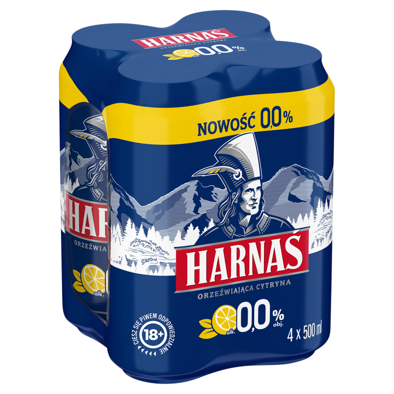 ORZEŹWIAJĄCA CYTYNA Piwo bezalkoholowe 4x500ml (puszka)