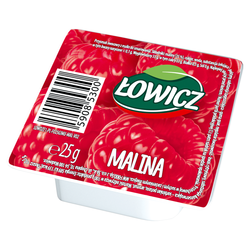 Dżem malinowy w MINI porcjach 30x25