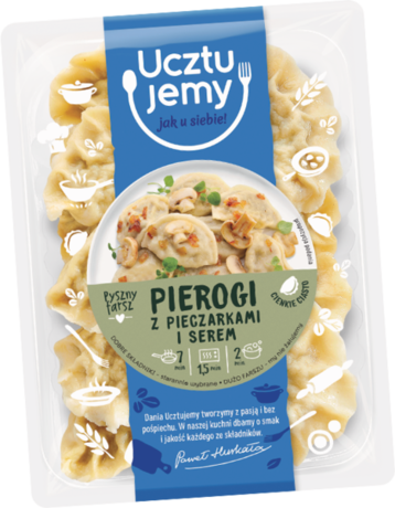 Ucztujemy Pierogi z serem i pieczarkami 400 g