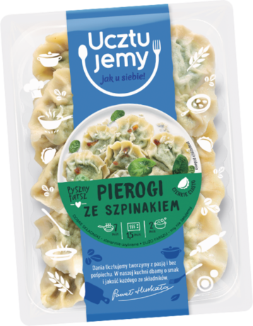 Ucztujemy Pierogi ze szpinakiem 400 g