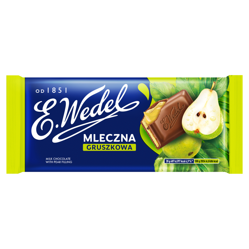Czekolada mleczna gruszkowa