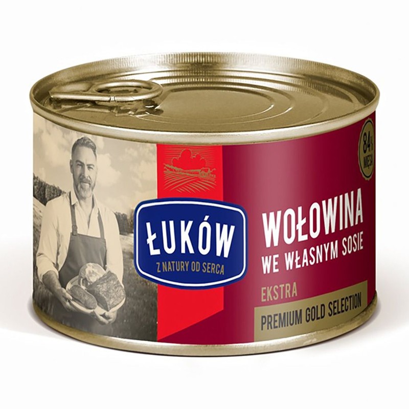Wołowina we własnym sosie   Łuków 300 g