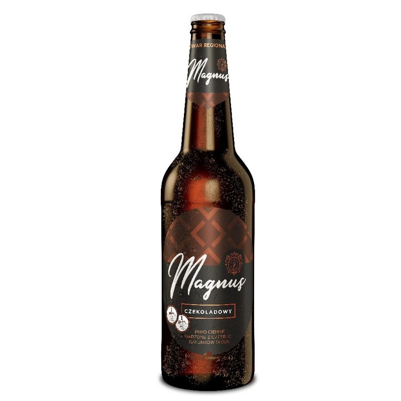 Piwo ciemne Magnus o smaku czekoladowym alk. 5,6% obj. Jagiełło 500 ml