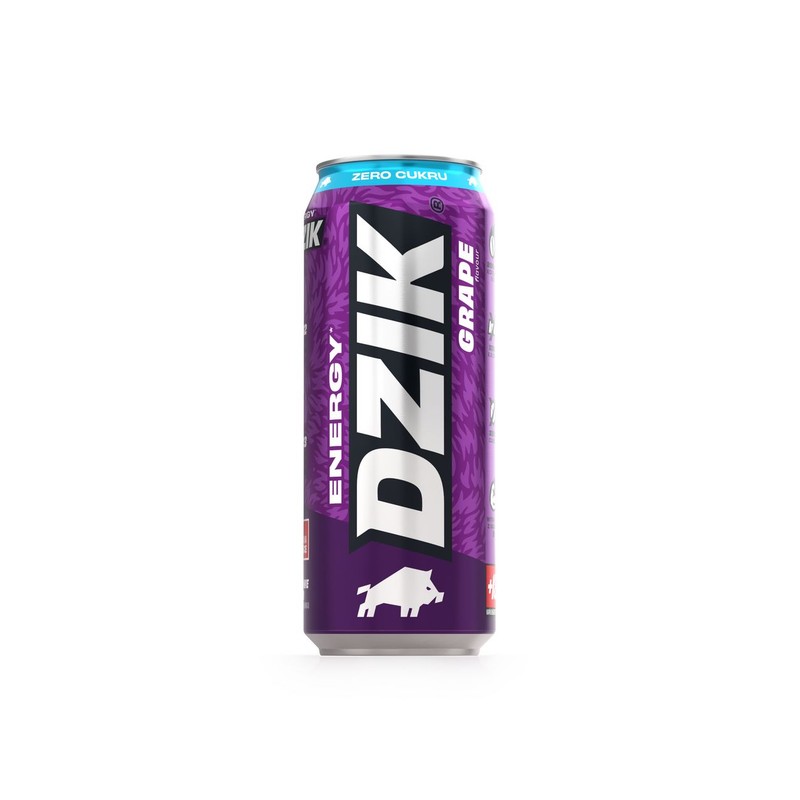 Napój energetyzujacy Grape bez dodatku cukru WK Dzik 500 ml