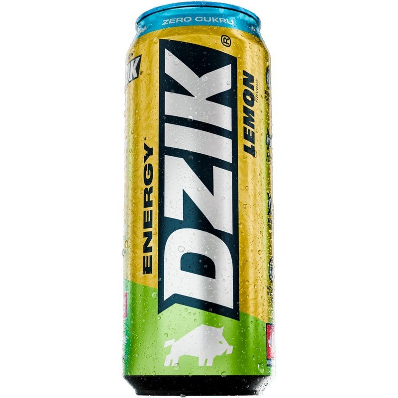Napój energetyzujący Lemon bez dodatku cukru WK Dzik 500 ml