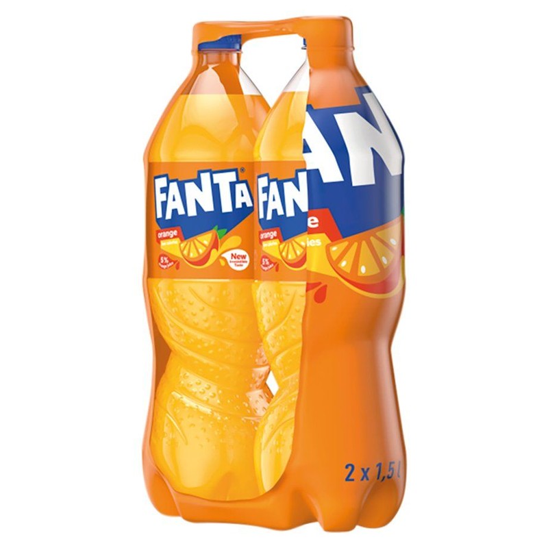Napój gazowany o smaku pomarańczowym Fanta 2 x 1,5 l