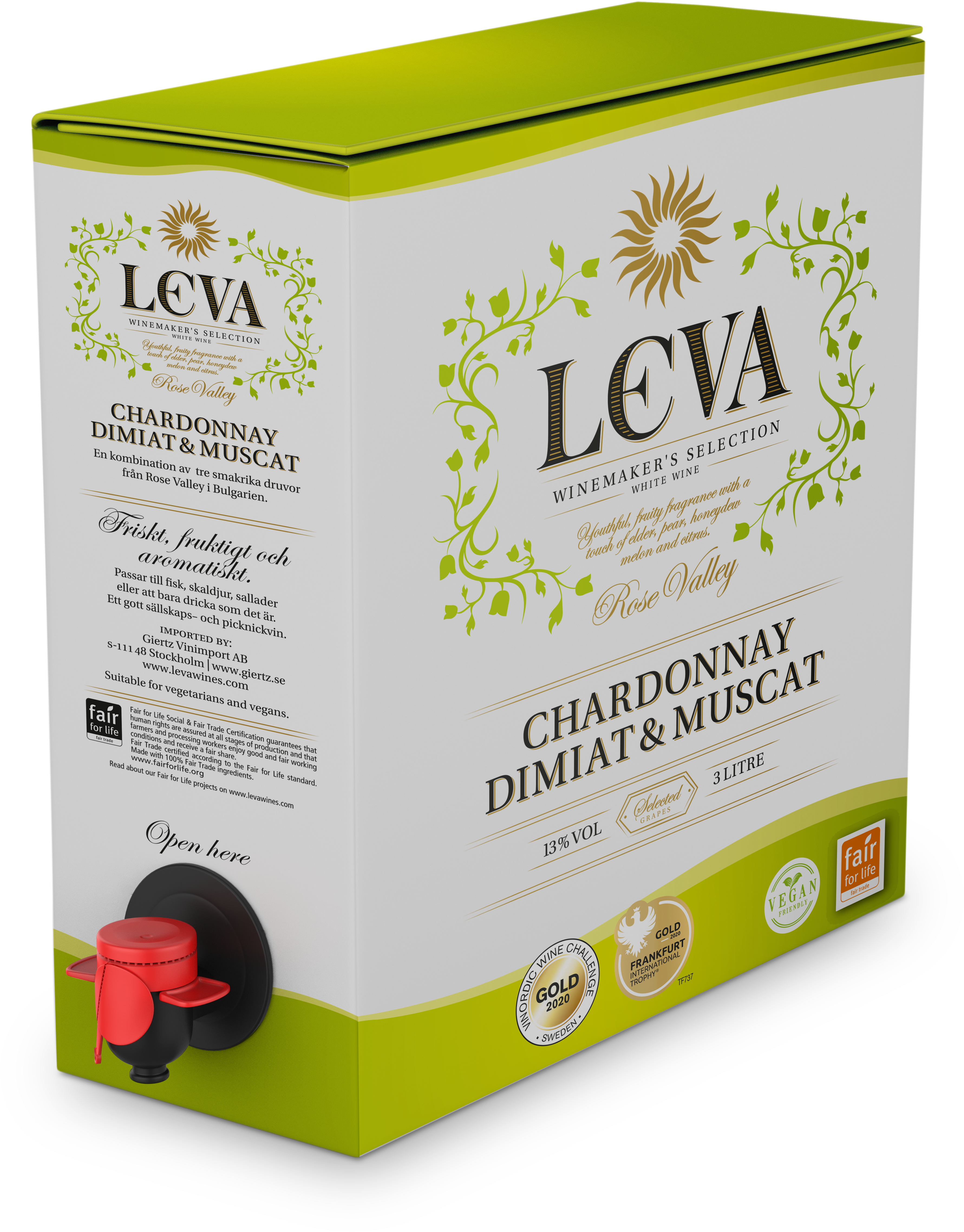 Leva Chardonnay & Dimiat & Muscat Box 3L